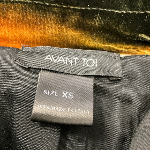 AVANT TOI BLACK / ORANGE VELVET JACKET - Picture 4 of 5